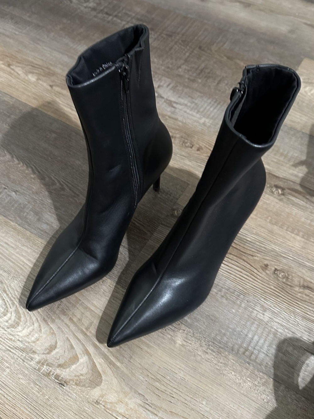 Pointed Toe Stiletto Ankle Boots